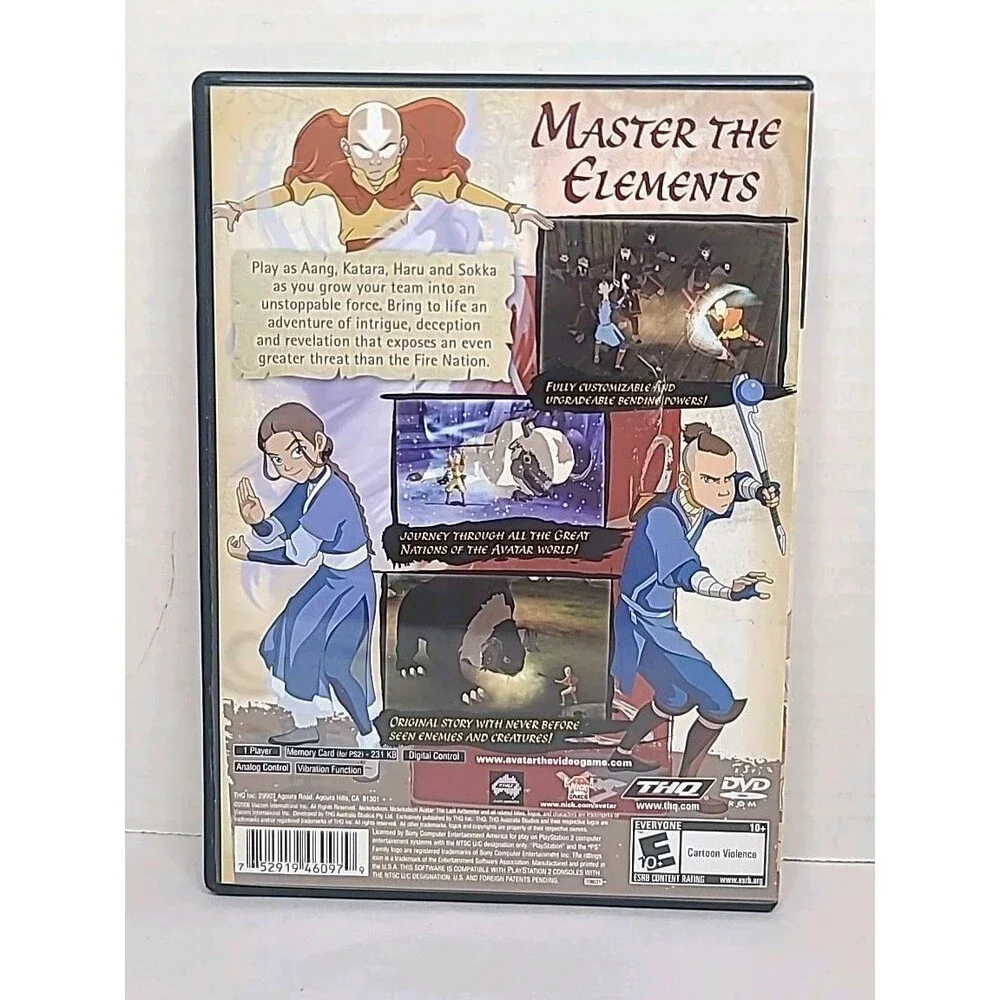Avatar The Last Airbender (Sony Playstation 2, PS2) 2006 CIB